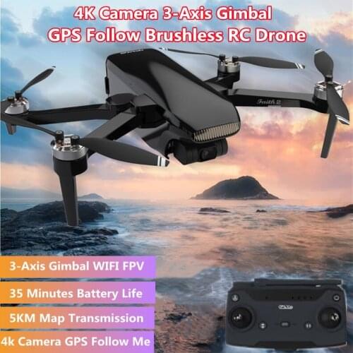 GPS Follow Brushless RC Drone Tripple Location 3-Axis Gimbal 4K Camera 5G WIFI FPV 35Mins 5KM Map Transmission Quadcopter Toys