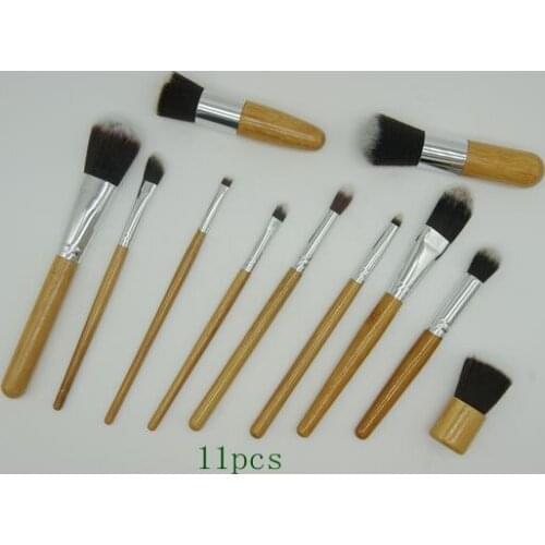 Makeup brushes Bamboobrushes Natural Soft Bristles For Beauty Good Quality 11pcs Eyeliner Brush Kit Soft Found Professional