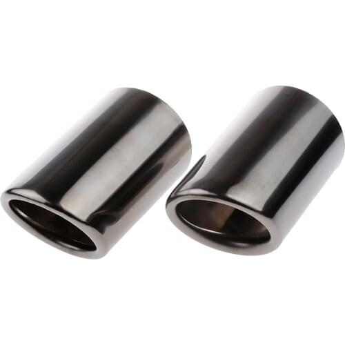3" Diameter Muffler Exhaust Pipe Tip Direct Replace for Q5/Q3/A3 Black