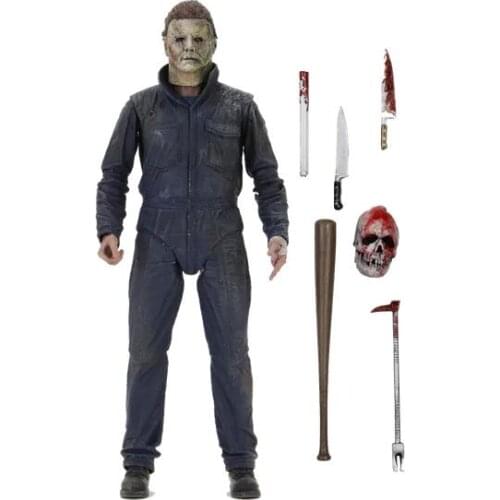 Halloween 2 Ultimate Michael Myers Action Figures Articulated Joints Moveable Model Toys 18cm