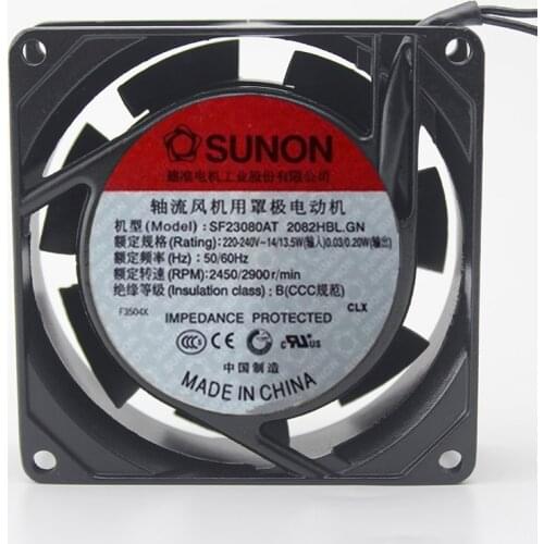 New SUNON SF23080AT 2082HBL.GN220V 0.07A cooling fan