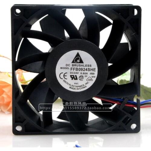 New original FFB0924SHE DC24V 0.60A 9038 9CM inverter cooling fan