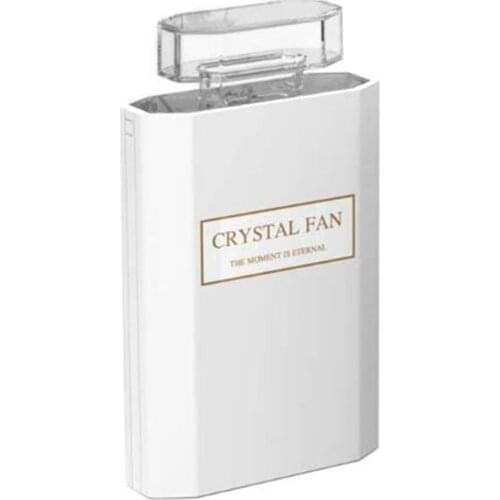 Summer USB Rechargeable Foldable Mini Pocket Perfume Fan Outdoor Camping Portable Handheld Desktop Silent Electric Cooling Fan