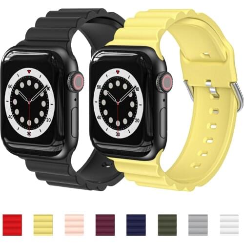 Strap for Apple Watch 5 Band 40mm 44mm for iWatch serie 4/5/6/SE Elastic Belt Silicone for Apple watch band 42mm 38mm