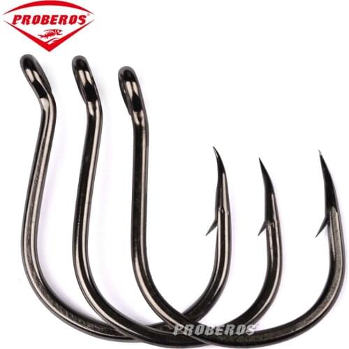 100pcs/lot Fishhook Assorted Jig Big Fishing Hooks Bait Holder Worm Hook Free Shipping
