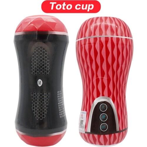 Sex Toys For Men Masturbator Cup Silicone Real Pussy Realistic Vagina Mouth Real Double Head Masturbator Cup Endurance Exercise