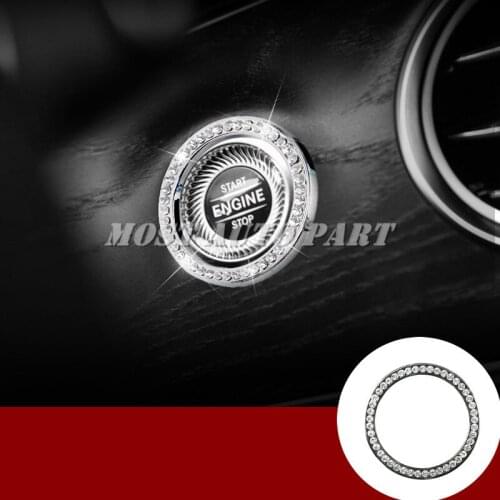 Rhinestone Style Engine Start Stop Button Cover For Benz E Class W213 2017-2020 Car accesories interior Car decoration
