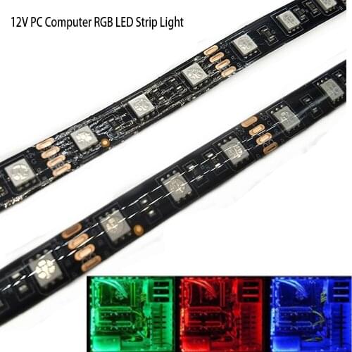 12V RGB LED Strip Light PC Computer Case 4pin Headers LED Light Strip Mainboard Control Panel RGB Header gamer cabinet tape Neon