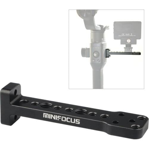 Extension Mounting Plate Quick Release Plate Bracket for Mic Monitor Mount Holder to DJI Ronin S Handheld Gimbal External Arm