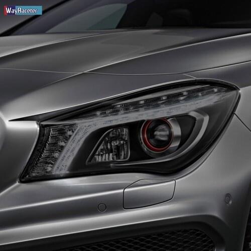 Car Headlight Protective Film Transparent Black TPU Sticker For Mercedes Benz CLA Class C117 X117 W117 C118 X118 AMG Accessories