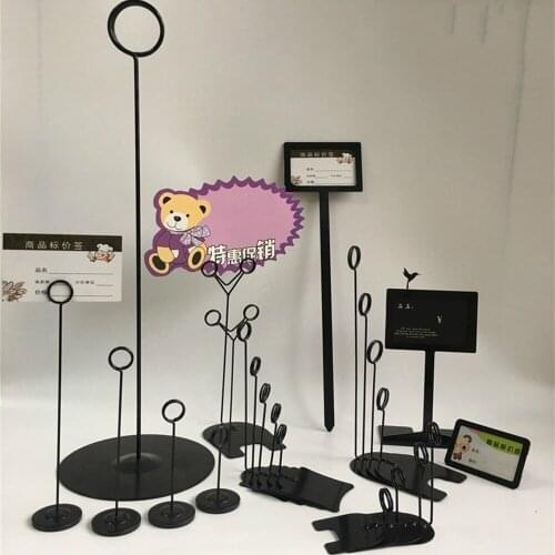Number Card Clips Tag Stands Table Marker Holder Place Card Holder Metal Hotel Table Photo Memo Info Display