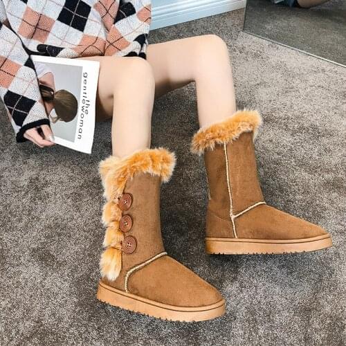 Winter Shoes Women Leisure Rome Large Size boots Solid Slip-On Crystal Wedges Knee-High Boot Suede Shoes botas feminina YYJ313