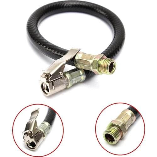 1Pcs Tire Inflator Hose Fast Inflatable Rods Clip Tyre Tire Inflator Hose For Flexible Car Automobile Cycling Pump Accessories
