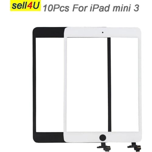 10Pcs Tablet Touch panel For Ipad mini 3, A1599 A1600 A1601 Touch screen , digitizer screen for ipad mini 3 replacement