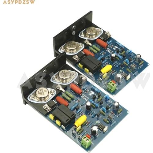 2 CH QUAD405 Clone Power amplifier with MJ15024+Angle aluminum PCB/DIY Kit/Finished board