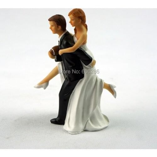 20PCS/LOT Wedding Event Cake Decoration, Bride and Groom Figurines for Wedding Supplies Resin Cake Topper