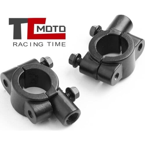 22mm M8 M10 Motorcycle Mirror Adapter Mount Holders Bracket Clamp For Motorbike Handlebar Moped Dirt Pit Bike ATV Quad 4 Wheeler