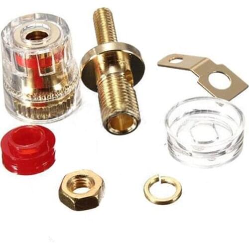 8Pcs 4mm Amplifier Speaker Terminal Binding Post Banana Plug Jack