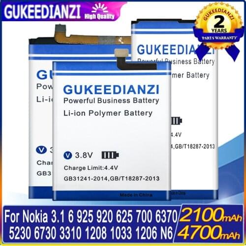 Battery For NOKIA BL 5C/4C/5J/5CT/4B/4YE BP 4GW/5Z/4GWA BLC-2 HE351 Mobile phone 1208 1325 X6 5220 3410 N76 920 700 925 720 N6