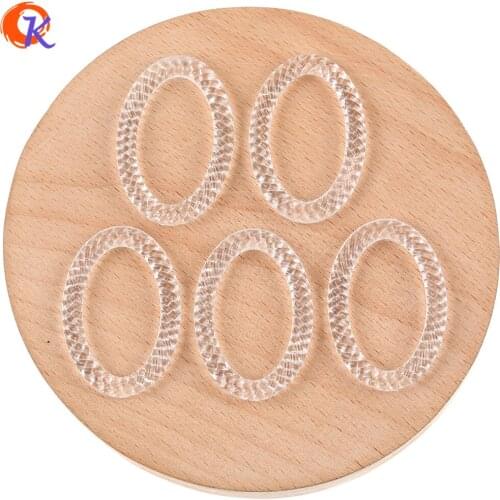 Cordial Design 24x35mm 380Pcs Acrylic Bead/Jewelry Accessories/DIY Making/Oval Loop Shape/Clear Beads/Hand Made/Earring Findings