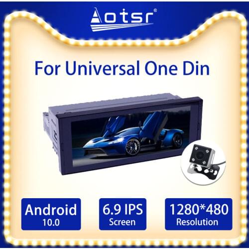 Car Radio 1 Din Android 10.0 TDA7850 6.9" IPS Universal Car Auto Stereo Bluetooth GPS Navigation Carplay Output Head unit
