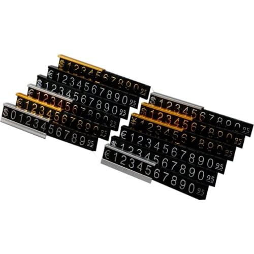 Tag Cube Assembly Blocks Stick Adjustable Number Letter Price Display Counter Stand Label Retail Shop Accessories