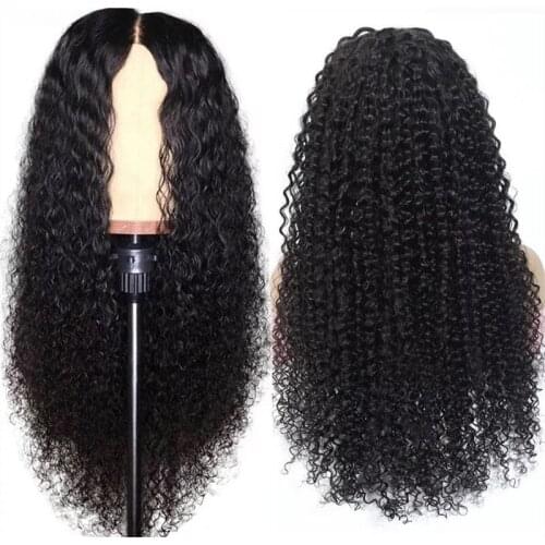 Brazilian 4x1 Curly Human Hair Wig 150% Lace Part Wig For Black Women Short Curly Remy Wig Pre Plucked Lace Frontal Wig 8-22"