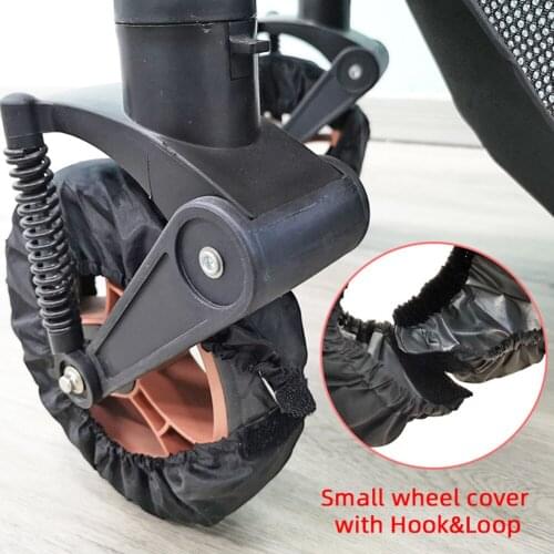 Stroller Wheel Cover Dustproof Pram Dustproof Oxford Cloth Pushchair Wheel Protector Wheelchair Tire Anti-dirty Oxford ClothCase