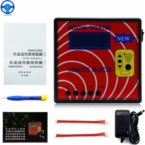 Digital Counter Frequency Tester,Fixed/Rolling Auto Remote Copier/Master,Regenerate RF Remote Controller,Key Programmer+Adapter