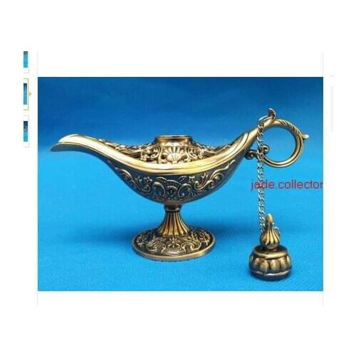 Crafts Arts long 12 CM Lamps craft decoration BRASS engraving Al-addins lamp beautiful Arab TDP