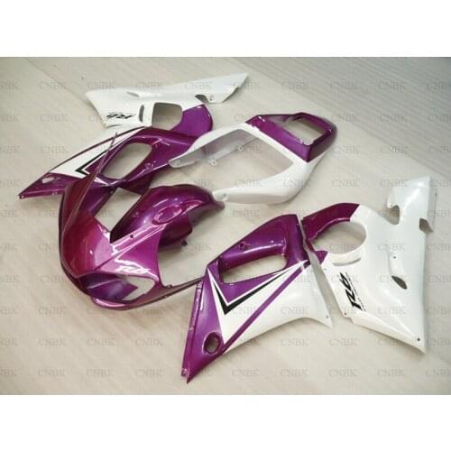 For YZF R6 1998 - 2002 Abs Fairing for YAMAHA YZFR6 01 02 Pink White Fairing YZFR6 00 01 Fairing Kits Unpainted