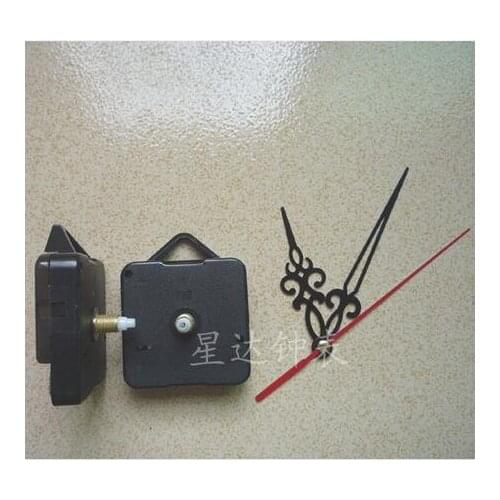 Fedex 100 sets Black Quartz Clock Movement Mechanism DIY Repair Parts Kit + Hollow pointer New