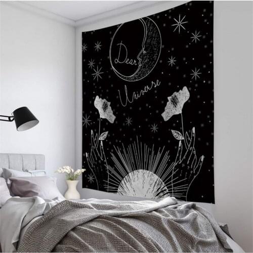 Tapestry 95x73cm Tarot Card Tapestry Wall Hanging Astrology Divination Bedspread Taperstry Home Beach Mat Textile