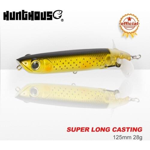 Hunthouse fishing lure top water popper lure Rotating tail 125mm 28g Two modes popular in Australia lw529
