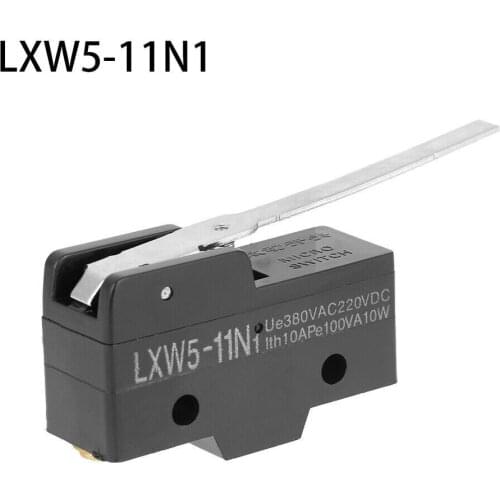 LXW5-11N1 Micro Limit Switch Long Lever Arm SPDT Snap Action Travel Switch Waterproof Prevent Oil Anti-pollution