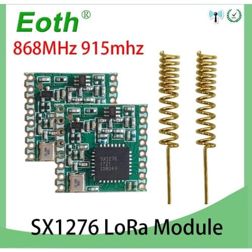 LoRa module SX1276 chip 2pcs 868MHz super low power RF Long-Distance communication Receiver and Transmitter SPI IOT+2pcs antenna