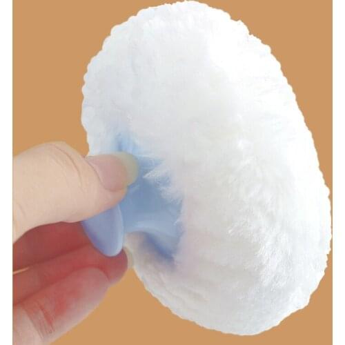 HUYU Soft Perfect Baby Face Body Cosmetic Bath Puff Sponge Container Box Powder Case