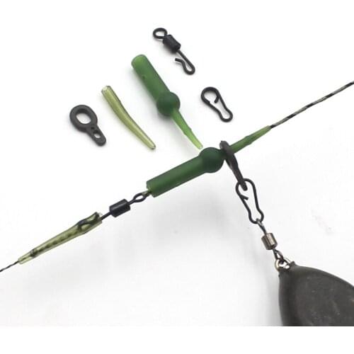 25PCS Carp Rig Accessories Box for Helicopter Running Rig Hair Zig Accessories for Carp Feeder Fishing Tackle