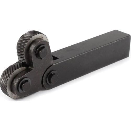 7pcs Steel Dual Wheel Knurling Tool Set with 0.5mm 1mm 2mm Wheel Linear Pitch Knurl Kit Lathe Cutter Wheel Knurling Set