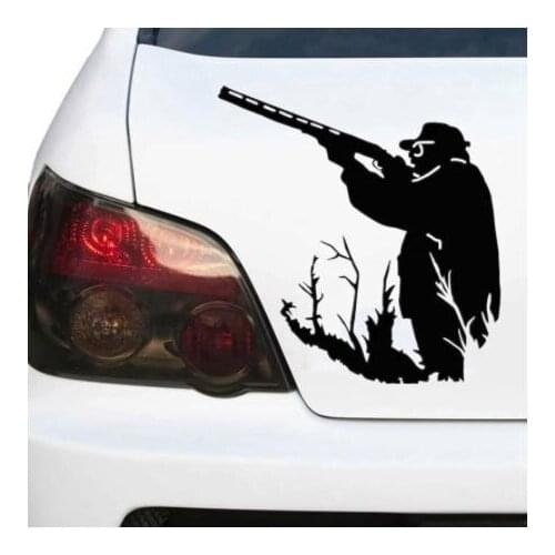 Funny car sticker Hunting reflective waterproof multiple sizes vinyl decal for auto car stickers styling on car bumper N2065