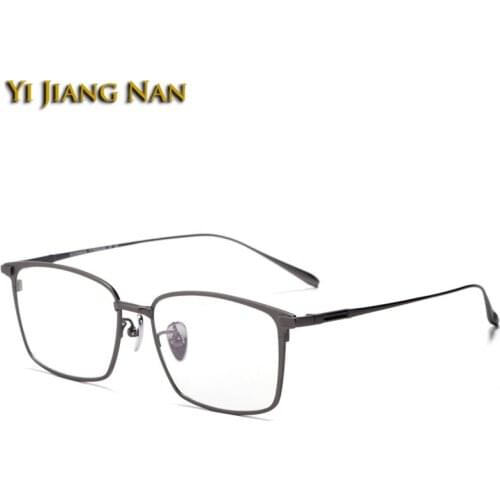 Men Prescription Eyeglasses Optical Eyewear Pure Titanium Super Quality Glasses Frame Spectacle Women IP Plating Not Lose Color