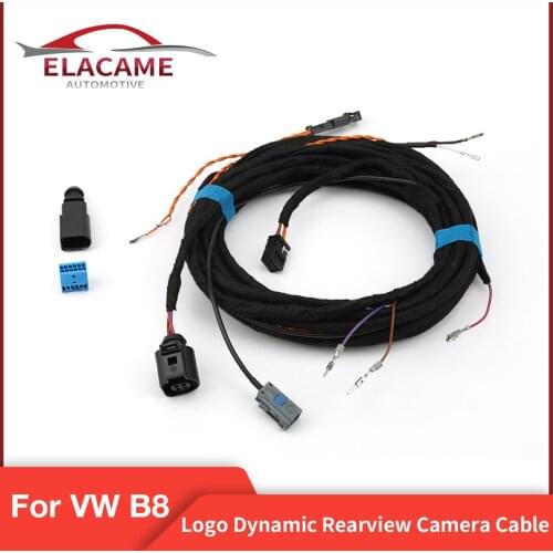 Original Dynamic Rear view Camera Cable for VW Logo Badge Camera Passat B8 2GD827469A