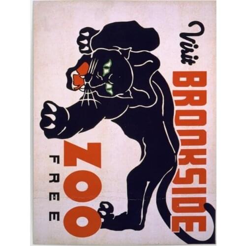 Prints Pictures Home Decoration Vintage Wall Art Modular Brookside Zoo Poster Painting Cuadros On Canvas For Living Room Frame