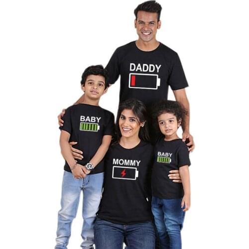Family matching clothes family t shirt summer big sister little sisters baby boy clothes print daddy mommy baby tshirt