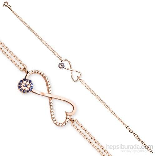 Silver Bracelet Infinity 925 Sterling Silver with Evil Eye Beads hot sale nice Gift for friends and couple with free shipping