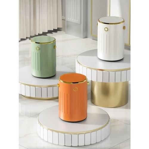 GY Living Room Smart Trash Can Household Induction Retro Affordable Luxury Automatic Toilet with Lid Kitchen and Bedroom