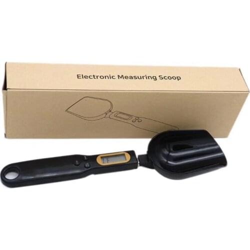 Food Scale Spoon Digital Measuring Spoon Scale Digital Display Accurate Electronic Measuring for Kitchen Black and White