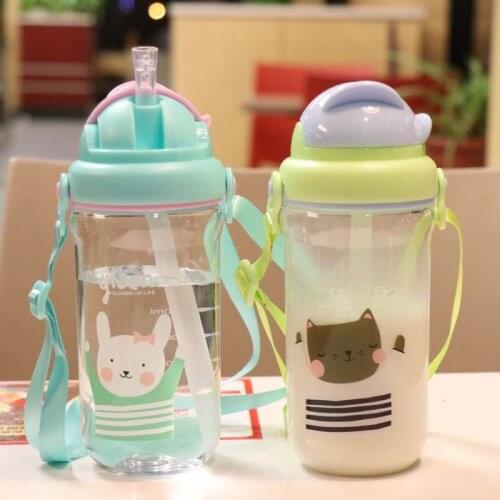 430ml Newborns Baby Feeding Bottle Baby Nursing Bottle With Handle PP Nursing Training Bottle 1 Piece Baby Accessories