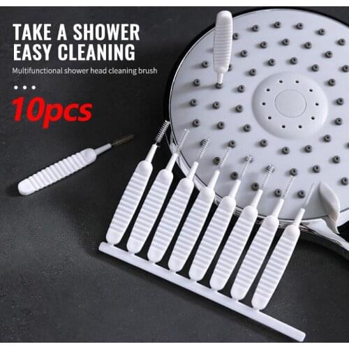 10pcs/set Shower Head Cleaning Brush Washing Anti-clogging Small Brush Pore Gap Cleaning Brush For Kitchen Toilet Phone Hole