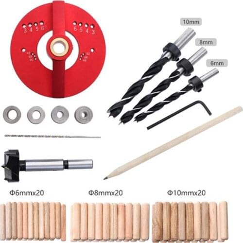 35mm Hinge Jig Installation 5/6/8/10mm Drill Guide Vertical Drilling Fixture Aluminum Alloy Drill Punch Locator TP-0459
